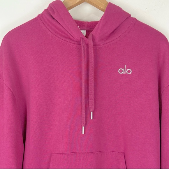 Rare ALO Yoga Accolade Hoodie Raspberry Sorbet, Size XS - Picture 2 of 5